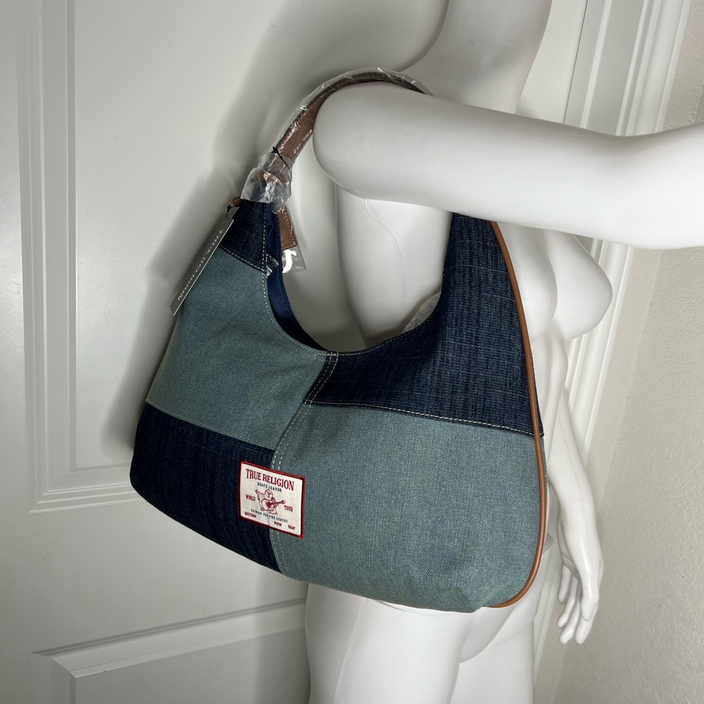 True Religion Denim Patchwork Hobo Bag - Picture 4 of 11
